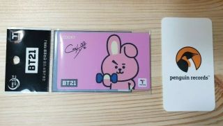 Bt21 - Cu X Bts Official T - Money Korea Transportation Card Cooky [defective]