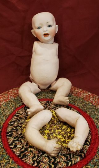 Antique Bisque Character Baby Doll Hertel Schwab Mold 522
