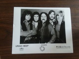 Uriah Heep Promo 8x10 Bronze/polygram Records Early 80 