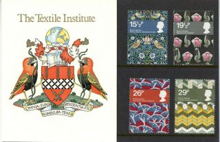 Private Presentation Pack 1982 Textile Institute