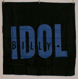 Billy Idol Poster 1985 Vintage Silk Tapestry 45 " X45 " So997