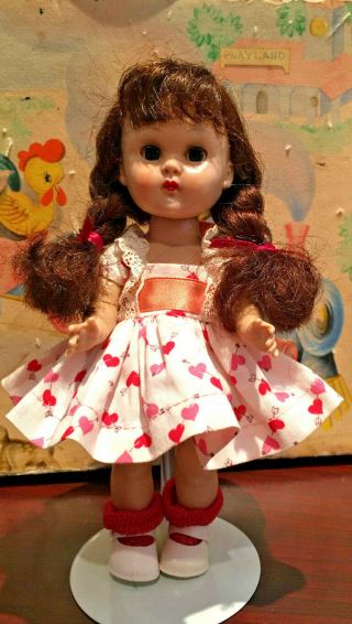 Vintage Vogue Ginny Doll Slw With Heart Dress Adorable