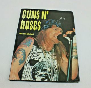 Guns N Roses Vintage 1980s Hardcover Collectors Coffee Table Book Axl Slash Rock