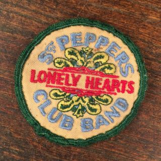 Vintage Patch The Beatles 1960s Sgt Peppers Lonely Hearts Club Band