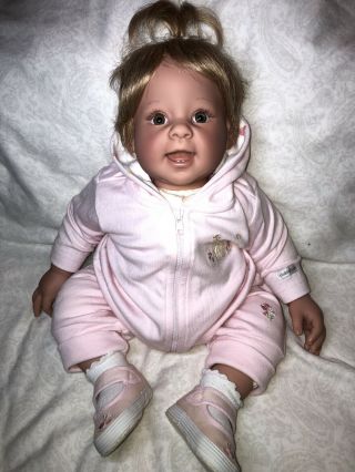 21” Lee Middleton Limited Dolls Reva Schick Little Blonde Baby Girl 537/1000 ‘00 2