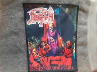 Death,  Scream Bloody Gore,  Sew On Sublimated Large Back Patch
