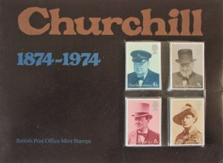 1974 Churchill Centenary Souvenir Book Presentation Booklet Decimal Stamps