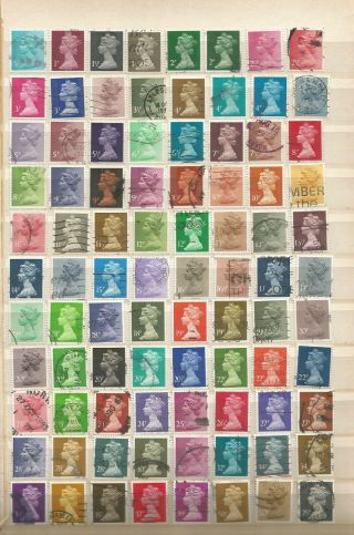 Great Britain A Selection Of Machin Definitives Stamps (selection 4) Cv£80,