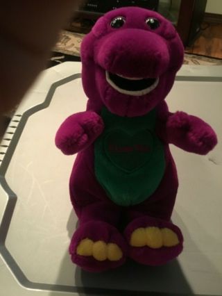 Barney The Dinosaur Plush Sings I Love You 10”