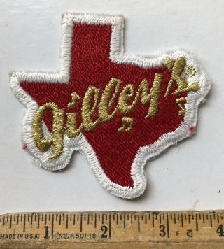 Vintage Mickey Gilley’s Bar Embroidered Patch Texas Urban Cowboy