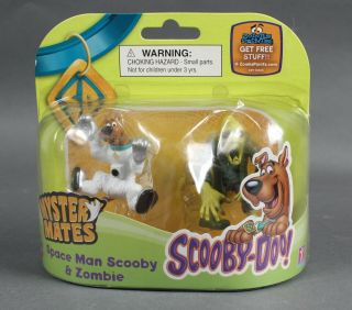Scooby Doo Mystery Mates Space Man Scooby & Zombie Action Figures 1045v