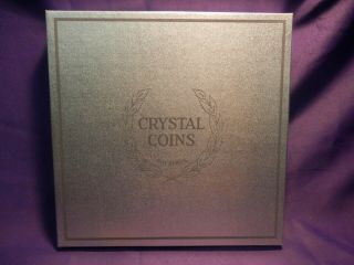 Crystal Coins Crystal Coin Plate 1964 Series By Imperial Glass Corp.  Jfk Dollar
