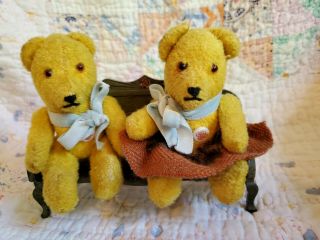 Vintage German Petz Teddy Bears Two
