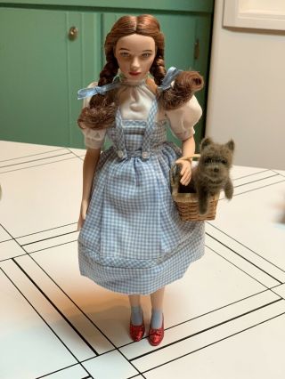 Timeless Treasures Dorothy Wizard Of Oz,  Mattel,  Porcelain Doll,  With Toto
