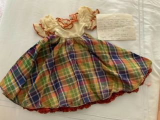 Montgomery Ward Antique Doll Dress Little Lady - Anne Shirley Doll Gown Dress