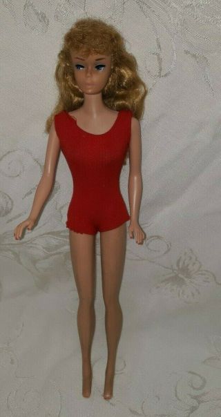Vintage Blonde Ponytail Pony Tail Barbie Doll Exc.  $69.  99