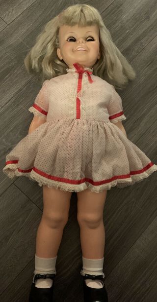 Vintage Ideal Betty Big Girl Doll 31 " Mfg 1968 So Adorable Googly Eyes