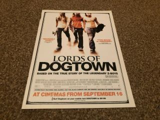 (bebk70) Advert/poster 11x8 " Lords Of Dogtown Cinema Movie