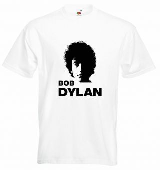 Bob Dylan Face Tee Shirt - - 10 Colours - All Sizes