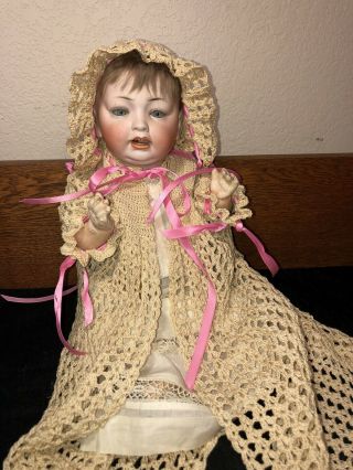 Vintage Louis Wolf & Co.  Doll 16 Inches Vintage German Doll