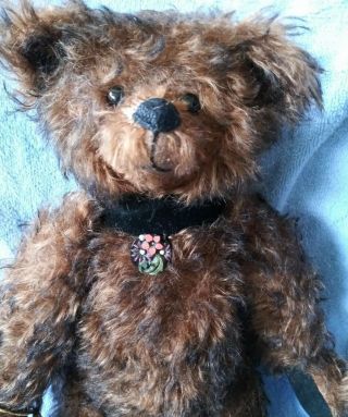 Ooak Vintage Hand Made Mohair Bear Naples - 14 Inches By David Scarpatti