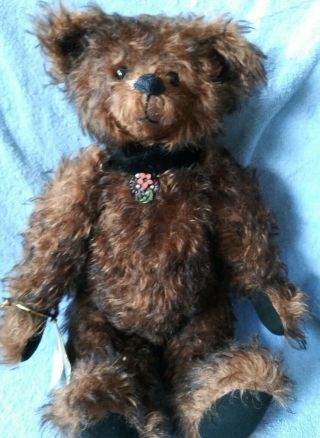 OOAK VINTAGE HAND MADE Mohair Bear Naples - 14 Inches By David Scarpatti 2