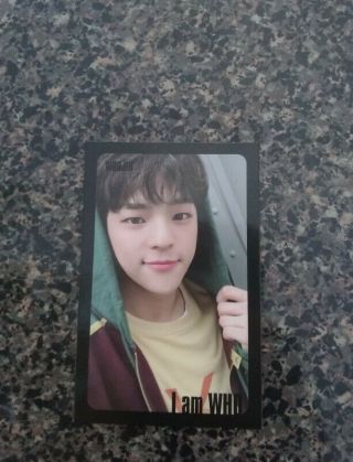 Stray Kids Woojin I Am Who Official Photocard (black Border)