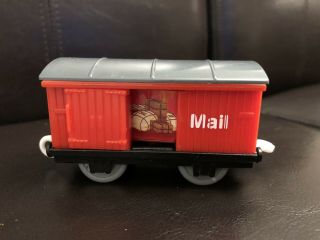 Thomas Tomy Trackmaster Red Sodor Mail Car W/ Sliding Door Car