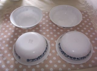 Corelle Old Town Blue Pattern 6 - 1/4 Inch Cereal Bowls
