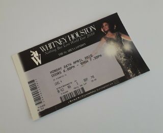 Whitney Houston Ticket Stub (s) London 26/04/10 Tickets & Memorabilia