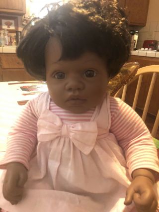 Vintage 1997 Lee Middleton Reva 19 " Tall Black African American Doll