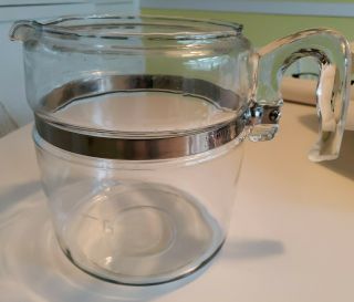 PYREX Vintage Flameware 6 - 9 Cup Glass Percolator Coffee Pot No.  7759 2