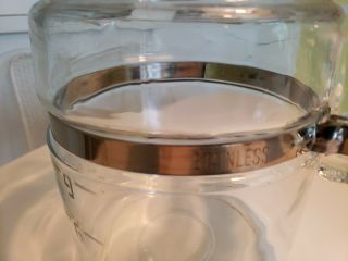 PYREX Vintage Flameware 6 - 9 Cup Glass Percolator Coffee Pot No.  7759 3
