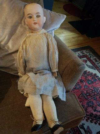 George Borgfeldt Gb Doll,  Head And Body Porcelain Bisque Antique Doll No Eyes Or