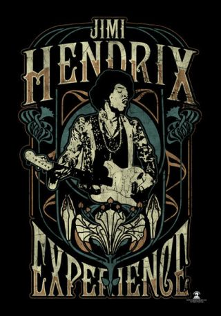 Jimi Hendrix Experience Large Fabric Poster / Flag 1100mm X 700mm (hr)