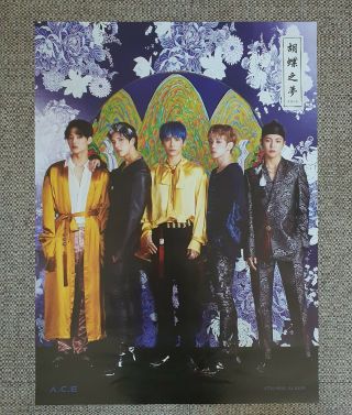 K - Pop A.  C.  E 4th Mini Album [hjzm The Butterfly Phantas] A Ver.  Official Poster