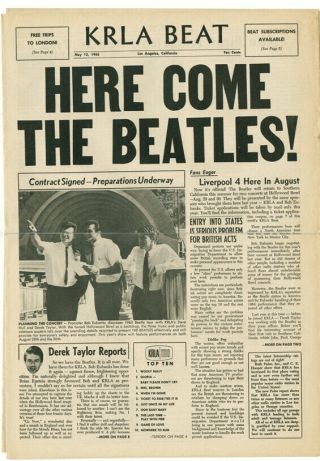 Krla Beat Newspaper May 12 1965 Here Comes The Beatles Herman 