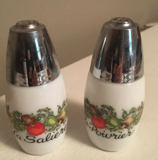 Corning Ware Spice Of Life Salt And Pepper Shakers La Saliere Le Poirier