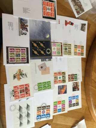 Gb Uk 14 Fdc Covers All With Prestige Book Panels And Miniature Sheets