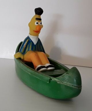 Vintage Tyco Preschool Bert (sesame Street) In Plastic Boat Jim Henson Prod.
