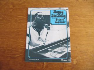 Stevie Wonder - Happy Birthday - Uk Sheet Music (soul D)