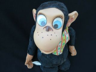 Vintage Mattel Chester O ' Chimp Yacker 1964 Plush Animal talker Monkey 2