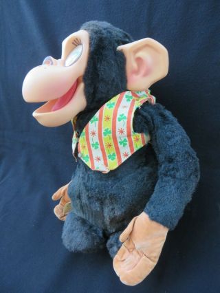 Vintage Mattel Chester O ' Chimp Yacker 1964 Plush Animal talker Monkey 3