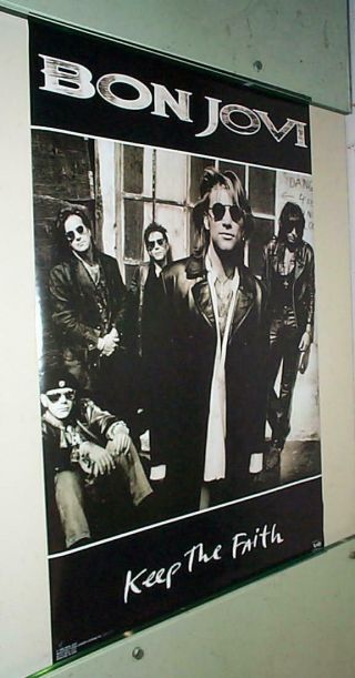 Jon Bon Jovi Group Keep The Faith Poster
