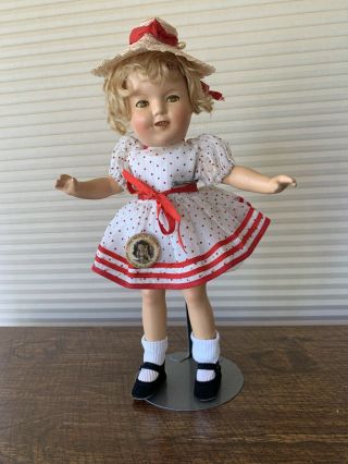 1930s Ideal 13 " Composition Shirley Temple Doll Redressed Outfit