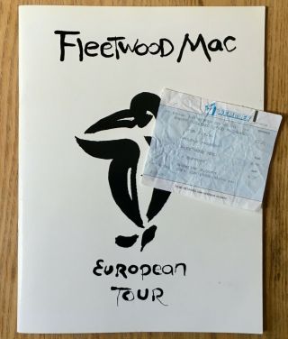 Fleetwood Mac 1988 European Tour Programme,  Ticket London,  Wembley