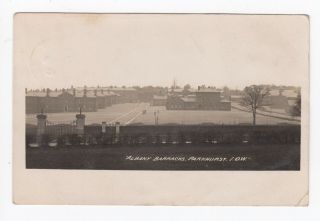 1912 Newport Isle Of Wight Albany Barracks Parkhurst Postcard To Stourbridge
