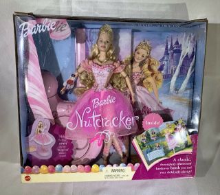 Barbie In The Nutcracker The Sugarplum Princess 2001 Doll And Book Nib