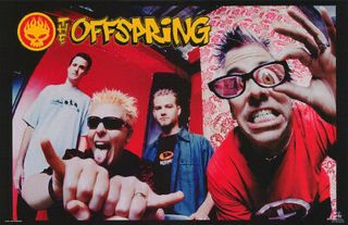 Offspring Group Pose Textile Poster Flag - 110 X 75 Cms Rare - No Longer Made