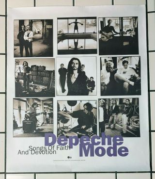 Depeche Mode - Songs Of Faith And Devotion 26 " X 22 " Poster 1993